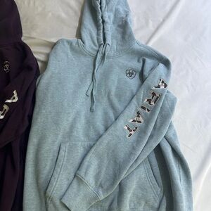 Ariat Sky Blue Pullover Hoodie BUNDLE